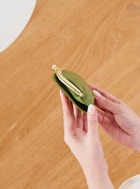 zucchero 本革がま口折財布 55212