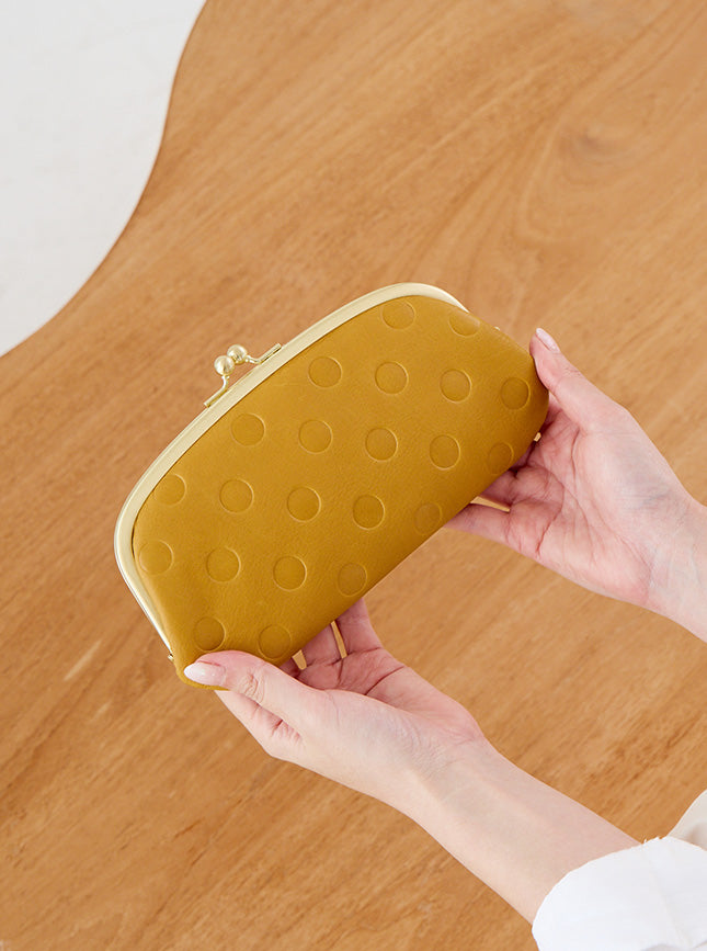 zucchero 本革がま口長財布 55214