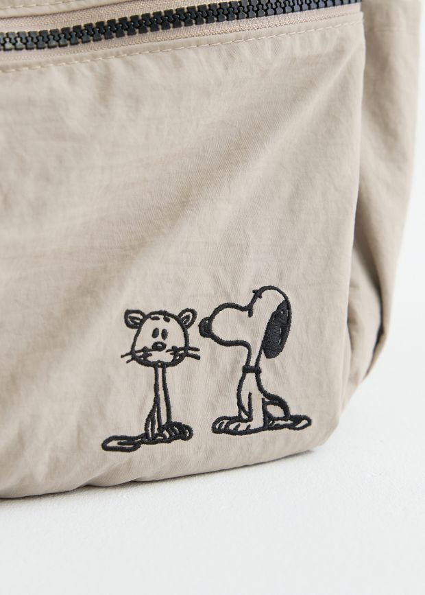 snoopy×zucchero ナイロン 大容量 ショルダーバッグ 62089