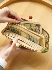 zucchero 本革がま口長財布 58057