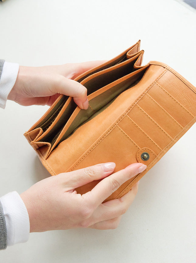 zucchero 本革がま口長財布 48920