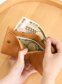 zucchero 本革 ミドル折財布 40200